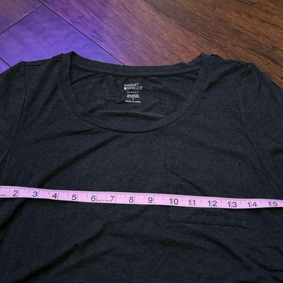 Market Spruce Maternity Top Size M, Charcoal Gray Super Soft NWT - Picture 5 of 6